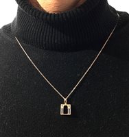 Pendant Loving Palladio  3D in Silver GRR02 SERLIANA - GRR02 SERLIANA